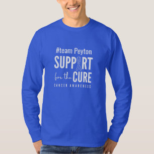 Camiseta Nome personalizado do conhecimento do cancer Camis