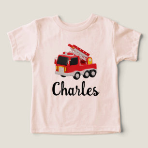 Camiseta Nome Personalizado do Firecaminhão