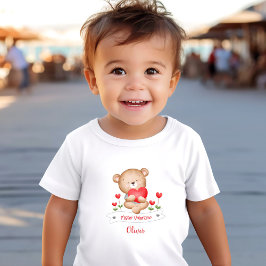 Camiseta Nome Personalizado do Menino Namorados do Urso Bon