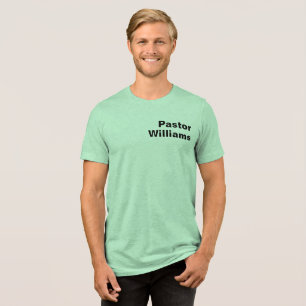 Camiseta Nome Personalizado do Pastor