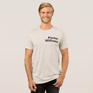 Camiseta Nome Personalizado do Pastor