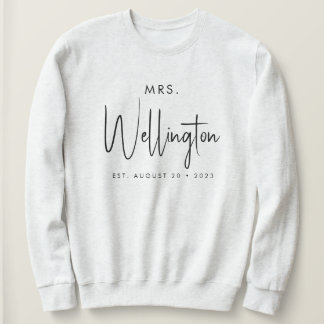 Camiseta Nome Personalizado do Script Preto Bridal Recém-ca
