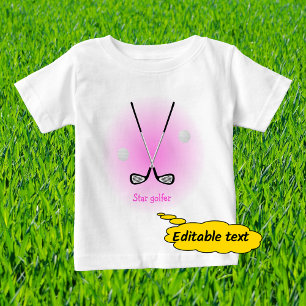 Camiseta Nome personalizado do Star Golfer
