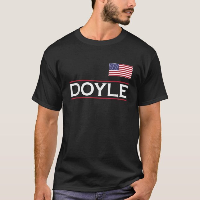 Camiseta Nome personalizado DOYLE Ideia de presente de aniv (Frente)