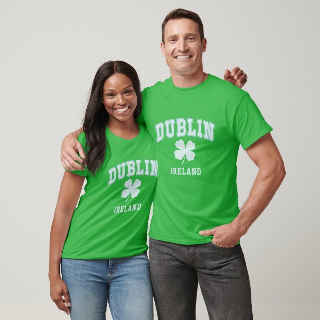 Camiseta Nome personalizado Dublin Irlanda (Unissex)