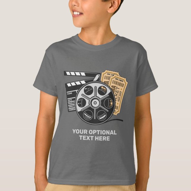Camiseta Nome Personalizado e Filme de Texto (Frente)