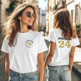 Camiseta Nome personalizado e número do capacete de futebol