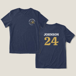 Camiseta Nome personalizado e número do capacete de futebol