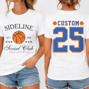Camiseta Nome personalizado e número Mãe de basquetebol