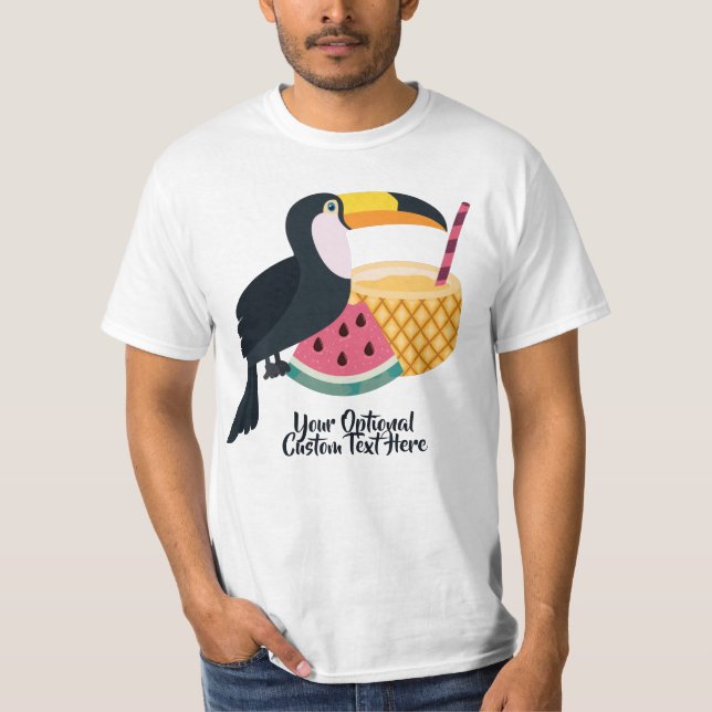 Camiseta Nome personalizado e texto Ilustração táctil (Frente)