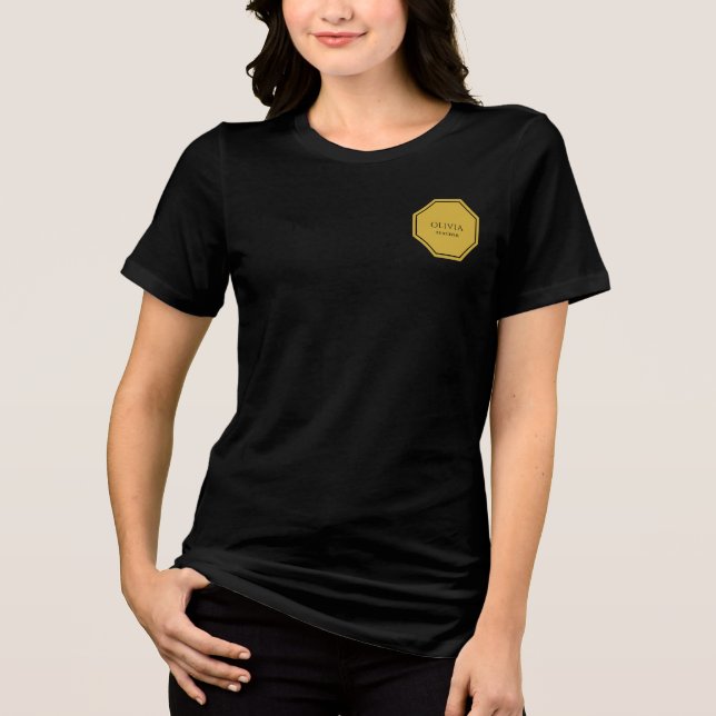 Camiseta Nome Personalizado e Título do Trabalho Impresso c (Frente)