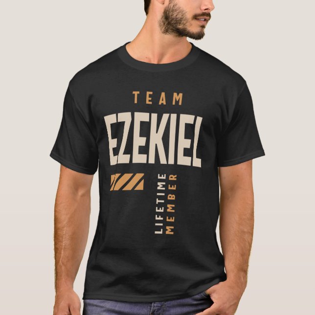 Camiseta Nome Personalizado Ezekiel - Engraçado Ezekiel (Frente)