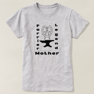 Camiseta Nome Personalizado Farrier Legend Madre Anvil Ferr
