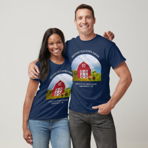 Camiseta Nome Personalizado Fazenda Country Vermelho Celeir