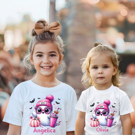 Camiseta Nome Personalizado Ghost Cor-de-Rosa-Cor-de-Corte 