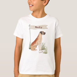 Camiseta Nome Personalizado - Grande Cão de Pet do Painel