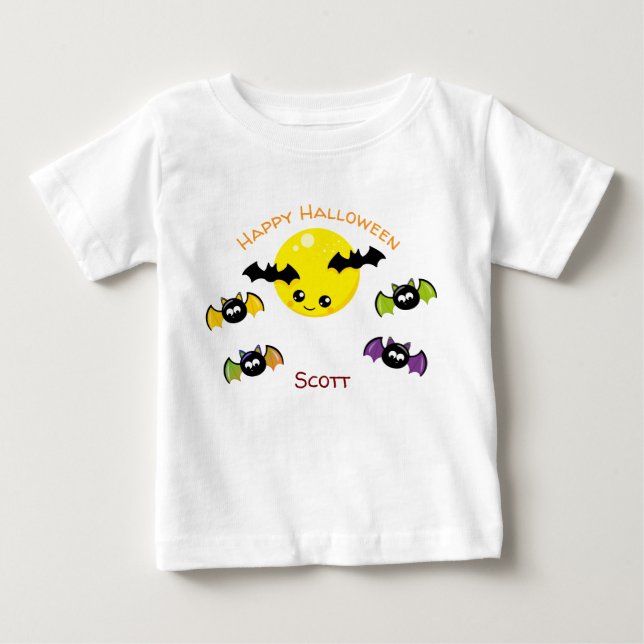 Camiseta Nome personalizado Halloween (Frente)