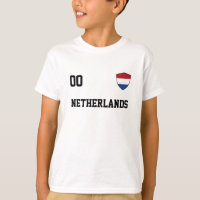 Nome Personalizado Holandês E Número De Futebol Je