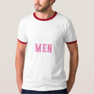 Camiseta Nome Personalizado Homens Cor Rosa Cor-de-Rosa Cor