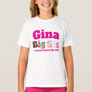Camiseta Nome Personalizado Irmã Mais Velha