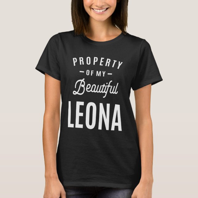 Camiseta Nome Personalizado Leona (Frente)