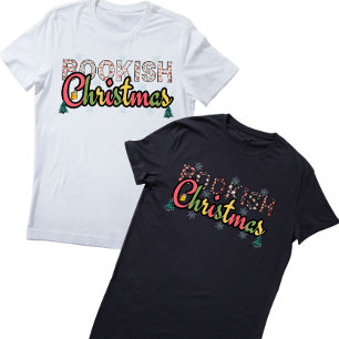 Camiseta Nome Personalizado Lista de Livros de Natal