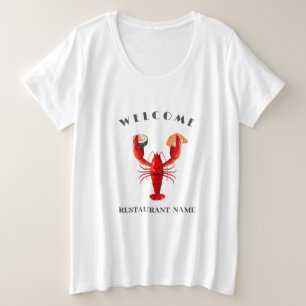 Camiseta Nome personalizado Lobster sushi de boas-vindas