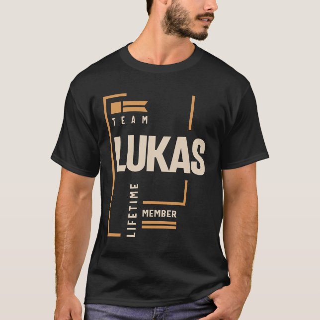 Camiseta Nome Personalizado Lukas - Engraçado Lukas (Frente)