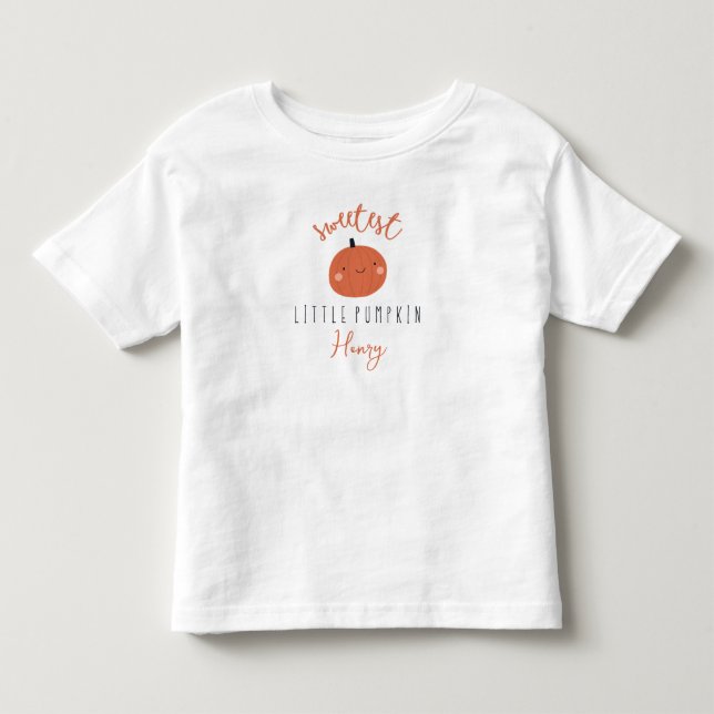 Camiseta nome personalizado mais doce de abóbora (Frente)