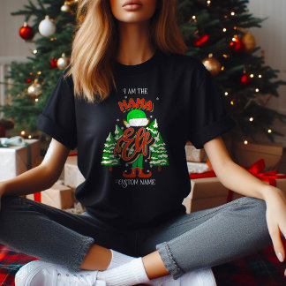 Camiseta Nome personalizado Mama elf personalizado