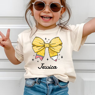 Camiseta Nome Personalizado Menina Volta às Aulas Coquette
