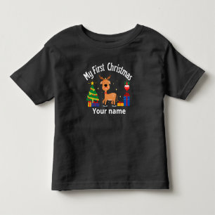 Camiseta Nome Personalizado Meu Primeiro Natal