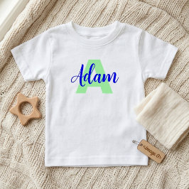 Camiseta Nome Personalizado + Monograma (Presente Fofo) Rec