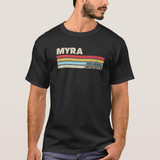 Camiseta Nome Personalizado Myra Vintage 70S 80S 90S B