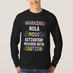 Camiseta Nome Personalizado NOLA Nome Personalizado Funny C