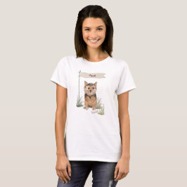 Camiseta Nome Personalizado Norfolk Terrier Pet Dog