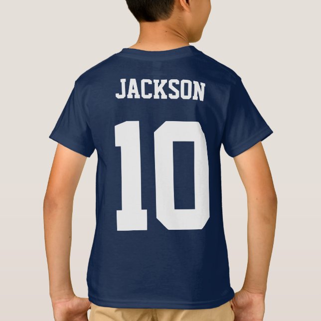 Camiseta Nome Personalizado, Número e País do Futebol (Verso)