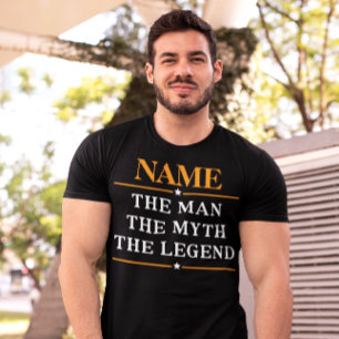Camiseta Nome Personalizado O Homem O Mito A Legenda