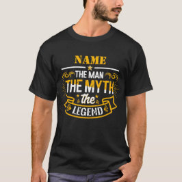 Camiseta Nome Personalizado O Homem O Mito A Legenda