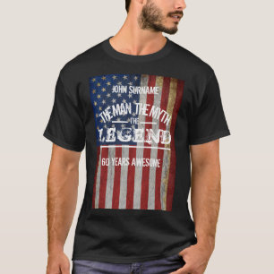 Camiseta Nome Personalizado O Homem O Mito A Lenda 