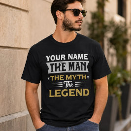 Camiseta Nome Personalizado O Homem O Mito A Lenda  Camiset