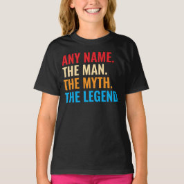 Camiseta Nome Personalizado O Homem O Mito O Retro Da Legen
