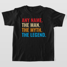 Camiseta Nome Personalizado O Homem O Mito O Retro Da Legen