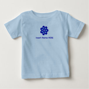 Camiseta Nome Personalizado Olho Azul Floral do Mal para 4 