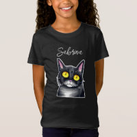 Nome Personalizado | Olhos Amarelos Gatos Pretos