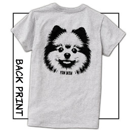 Camiseta Nome Personalizado ou Texto Pop Art Pomeranian Mãe