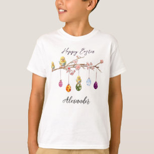 Camiseta Nome Personalizado Ovos de Páscoa Felz pascoa de B