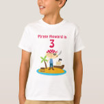 Camiseta Nome Personalizado Pirata Birthday Boy<br><div class="desc">O que é mais fofo do que adicionar o nome e o aniversário do seu filho numa camisa pirata? Nós garantimos que ele se apaixonará por isso!</div>