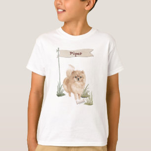 Camiseta Nome Personalizado Pommeranian Pet Dog