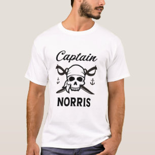 Camiseta Nome Personalizado Presente Capitão Norris